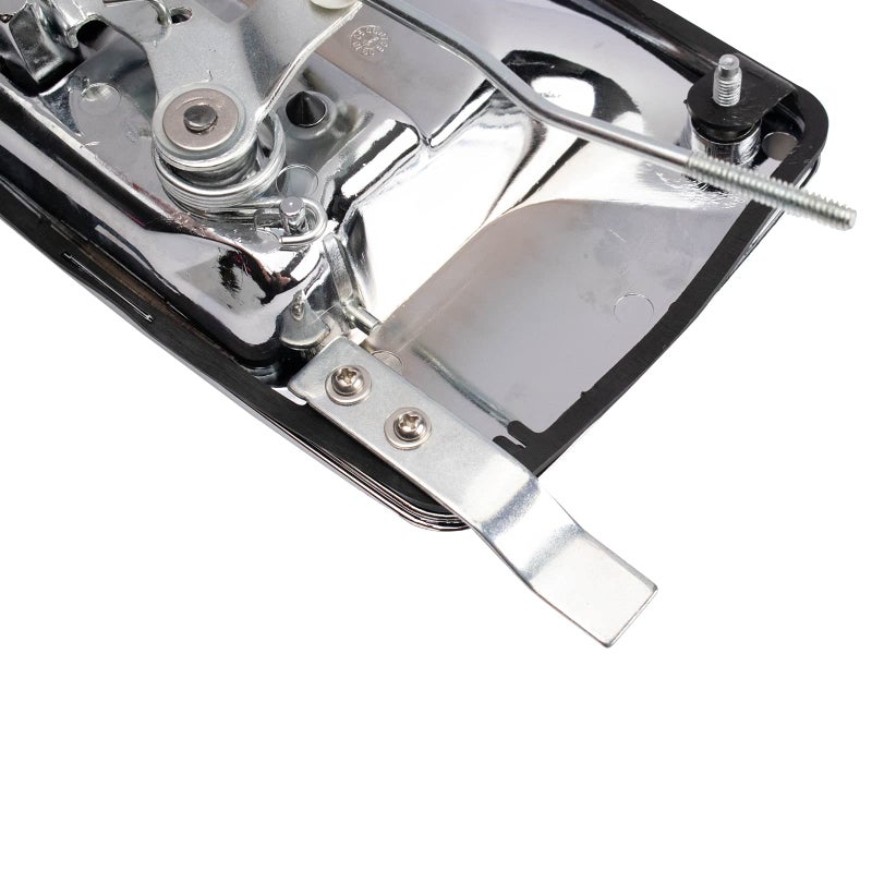 TRQ Metal Reinforced Rear Left Exterior Door Handle Chrome, Plastic & Steel Compatible with Ford Excursion 2000-2005, F-250 F-350 Super Duty 1999-2016, F-450 Super Duty 2008-2016 - Image 3